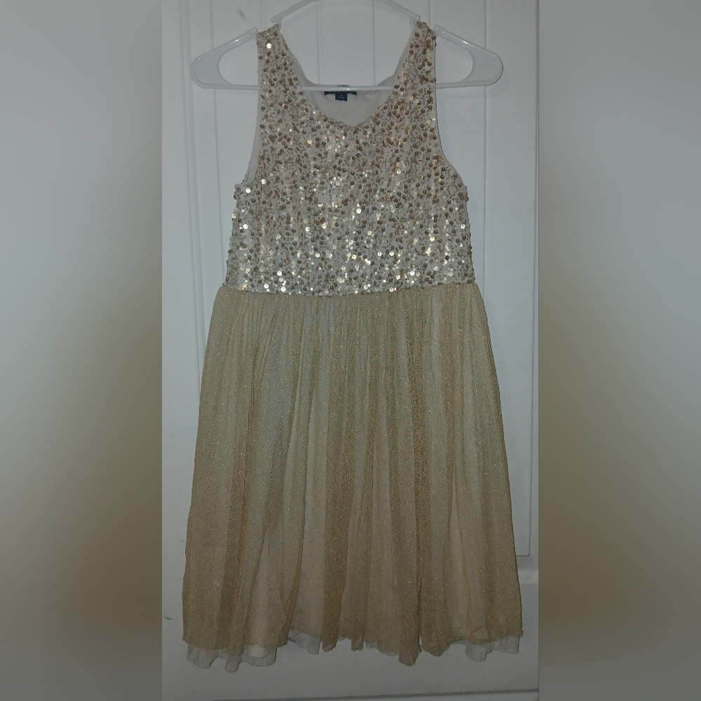 George Glittering Gold Formal Kids Dress